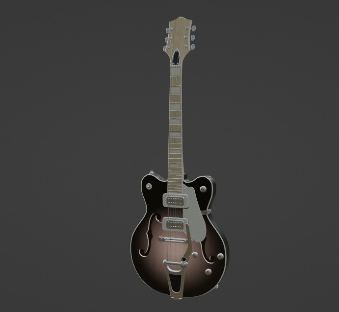 elektrik gitar 3D print model - Mito3D