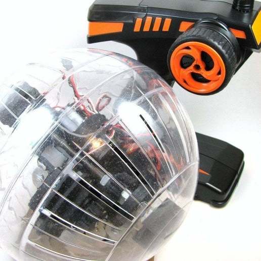 electric hamster various toy servo robotics robot rc motor laser cutter lasercut ball 3D print model - Mito3D