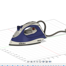 eléctrico hierro artilugio seco vapor ropa detallado prensa accesorios 3d print model - Mito3D