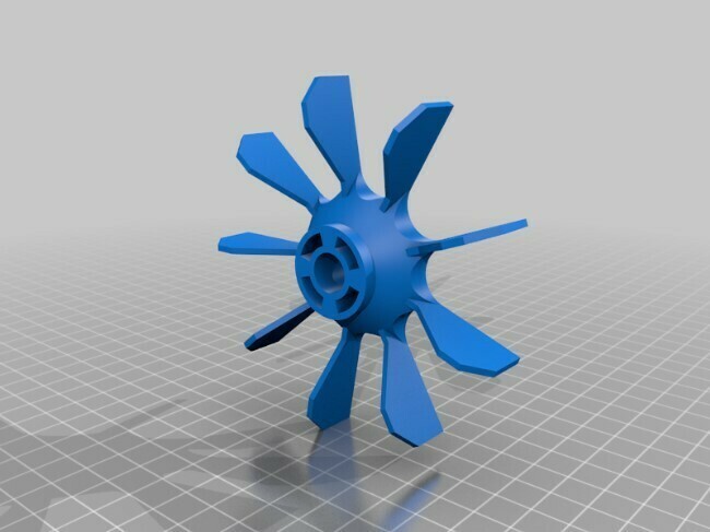 électrique moteur refroidissement ventilateur partie pièces rechange réparation DIY remplacement 3D print model - Mito3D