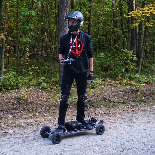 electric mountainboard motor vesc mount gadget skateboard 3D print model - Mito3D