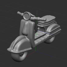 elettrico scooter 3d print model - Mito3D