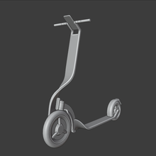 electric scooter toy bike transportation energy poly detailed 3d print model - Mito3D