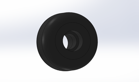 electric skate wheel flexible 3d print model - Mito3D