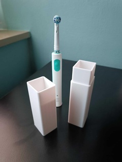 elétrico escova dente recipiente 3d print model - Mito3D