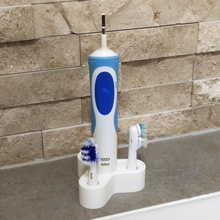 electric toothbrush holder brush home support washbasin hygiene dental organization child oral-b 3d print model - Mito3D