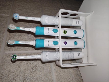 elétrico escova dente ficar pé lavar limpador 3d print model - Mito3D