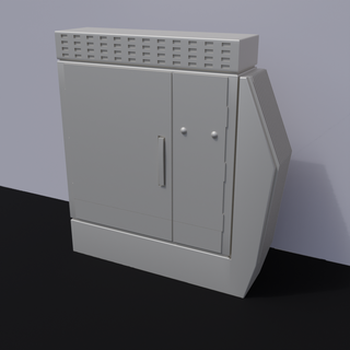 eléctrico distribución caja diorama 1 87 estación local 3d print model - Mito3D