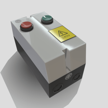 elektrikli motor starter panel oyun prop varlık pbr 3d print model - Mito3D