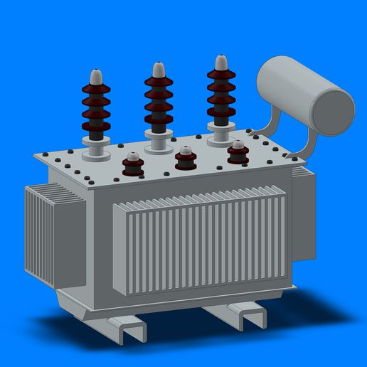 electrical transformer voltage high 3D print model - Mito3D