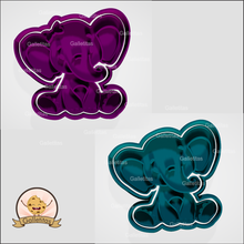 elefantitos conjunto cortadores marcadores biscoitos fundente elefante elefantes padaria pequeno arco 3d print model - Mito3D