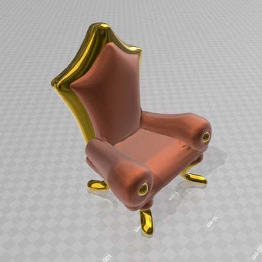 élégant chaise Ménage 3D print model - Mito3D