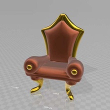 elegant chair household 3d print model - Mito3D