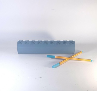 elegant crayon case crayon case decor school  3d print model - Mito3D