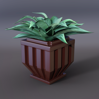elegante plantador interno fosso plantadoresxcults plantar vaso flores Panela flor 3d print model - Mito3D