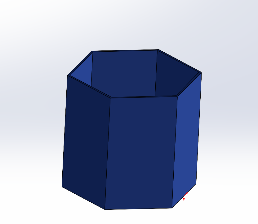 zarif çokgen vazo ev basit 3D print model - Mito3D