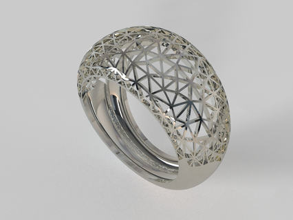 elegante anillo 3d print model - Mito3D