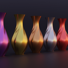 elegant vase home mode blender rose 3d print model - Mito3D