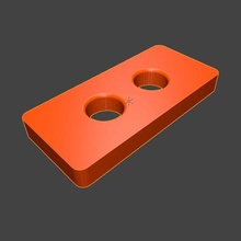 Elegoo Marte 2 pró z spacer Primavera aço Construir prato ferramenta espaçador 3d print model - Mito3D