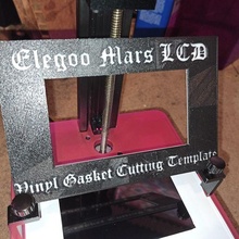 elegoo mars lcd saver resin fix screen printer repair spill gasket seal sticker vinyl fep tank 3d print model - Mito3D