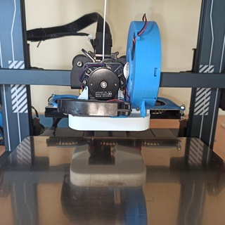 elegoo Neptuno 4 personalizado conducto negro martes 3d impresora partes 3d print model - Mito3D