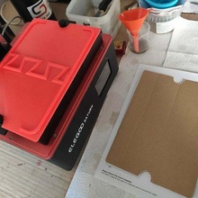elegoo saturn vat tank cover remix print small printers cardbox template 3d_printer_accessories 3d print model - Mito3D