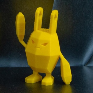 Elekid poli Pokémon low poly pobre lapidado gen 2 ii geração figura pok seg 3d print model - Mito3D
