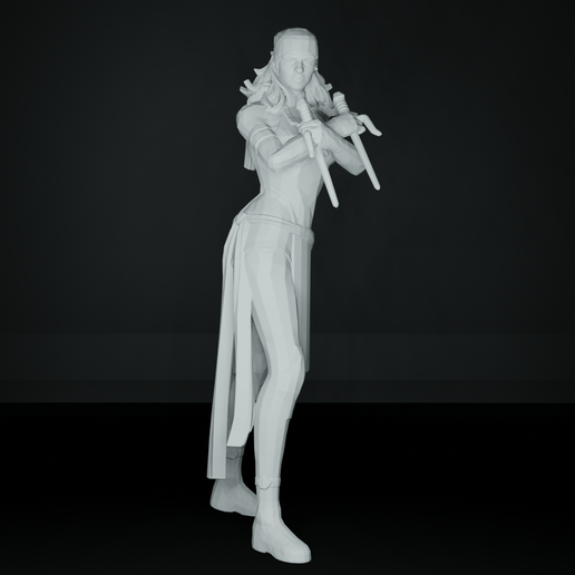 Elektra maravilha figura Series 16 arte brinquedo estátua quadrinho histórias quadrinhos miniatura mini escultura Admirador poli estatueta temerário 3D print model - Mito3D