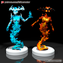 elemental fuego magma lava dnd mesa miniatura dnd5e fantasía Arte escultura 3d print model - Mito3D