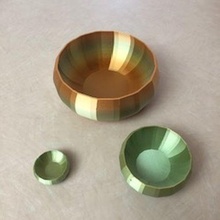 eleni decorative bowl 2 colorful 3d print model - Mito3D