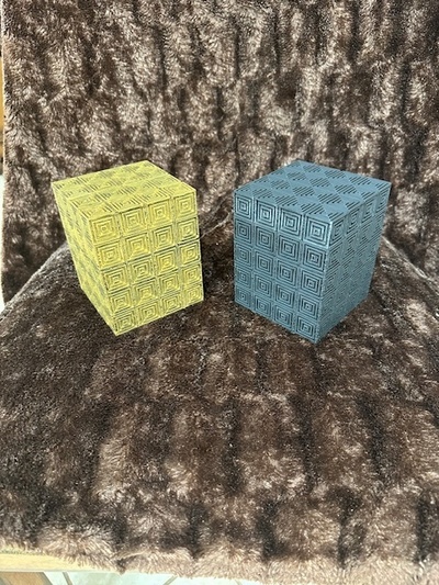 eleni s visual illusion diamond box fancy intriguing decorative 3d print model - Mito3D