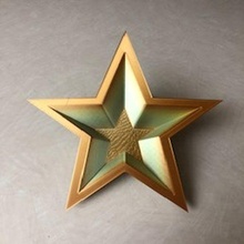 eleni star bowl decorative 5-point 3d print model - Mito3D