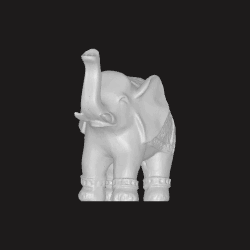 elephant animal indian asian decoration robe ornament bathroom kitchen home house 3d print model - Mito3D