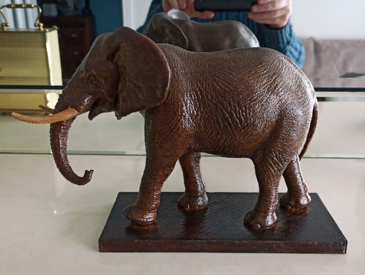 elefante animal escultura arte áfrica 3d print model - Mito3D