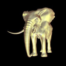 elephant art 3d print model - Mito3D