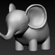elephant home decor animal 3d print model - Mito3D