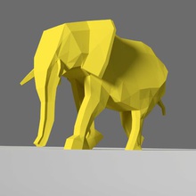l'éléphant la mode 3d print model - Mito3D