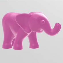 Elefant Tier Zoo trompe 3d print model - Mito3D
