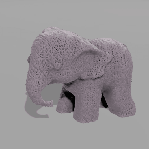 elefante arte animale zoo azienda agricola trompe safari 3D print model - Mito3D
