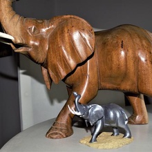 elephant art deco statue home animals africa 3d print model - Mito3D