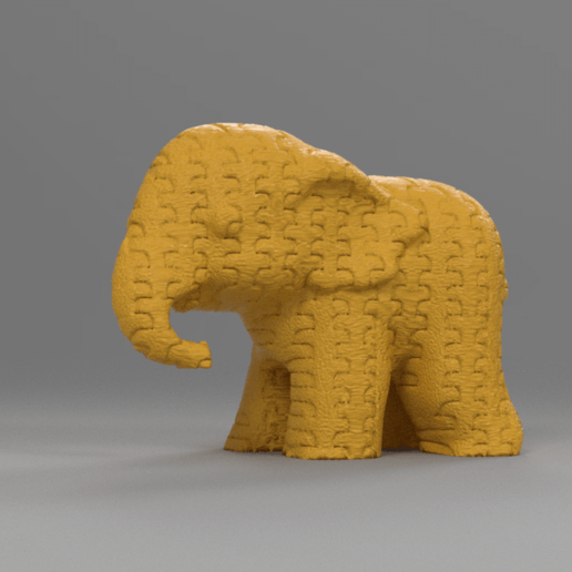 elephant art animal zoo farm trompe safari 3D print model - Mito3D