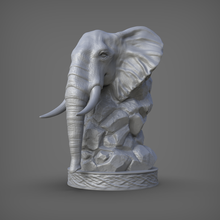 elefante arte animale animali Leone giungla foresta pace verde scacchi natura deco design 3d print model - Mito3D