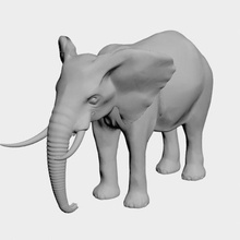 elephant game 3d model fbx obj stl transport art character unreal free person rig rigged animated blender max cinema 3d print model - Mito3D