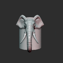 Elefant 3d print model - Mito3D