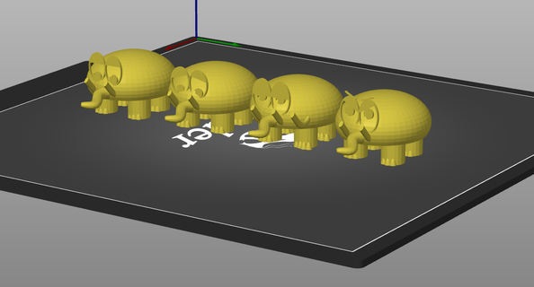 elephant elephants cute sweet fantasy kids fun lovely love 3d print model - Mito3D