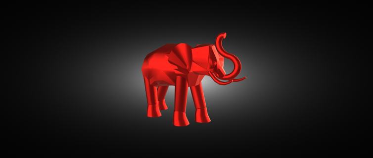 elephant elephant  3d print model - Mito3D