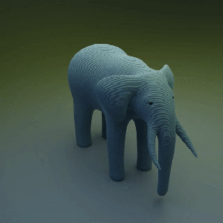 elephant animal animals toy miniature sculpt 3d print model - Mito3D
