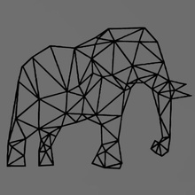 elephant 2d home 3d print model - Mito3D