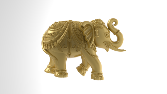 elefante 3d print modello file 1 gioielleria animale cad solido pendente 3dprinting File 3d print model - Mito3D