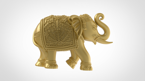 Elefant 3d print Modell file 3 Schmuck Tier cad Datei solide Anhänger 3dprinting Dateien 3d print model - Mito3D
